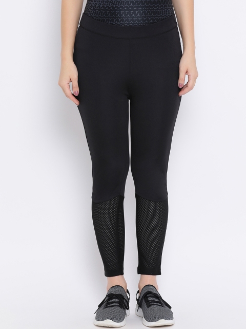 Clovia Women Black Solid Tights