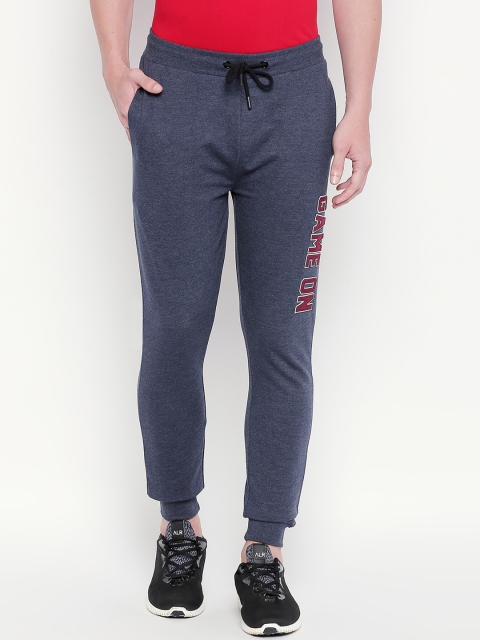 Ajile by Pantaloons Men Navy Blue Solid Slim-Fit Joggers