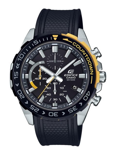 CASIO Edifice Men Black Analogue Watch ED480 EFR-566PB-1AVUDF