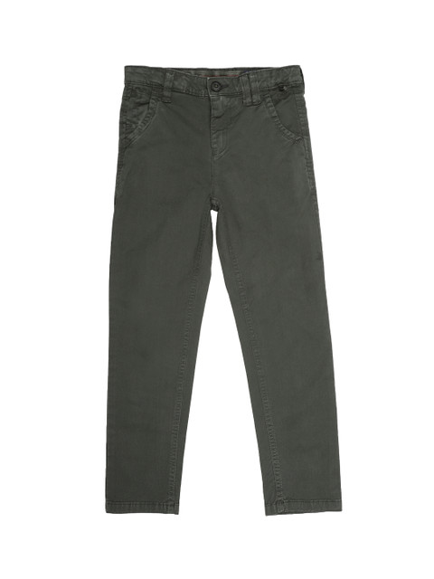 Allen Solly Junior Boys Grey Regular Fit Solid Chinos 
Allen Solly Junior Boys Grey Regular Fit Solid Chinos