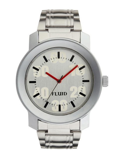 FLUID Men Silver-Toned Analogue Watch FL-0703-WH