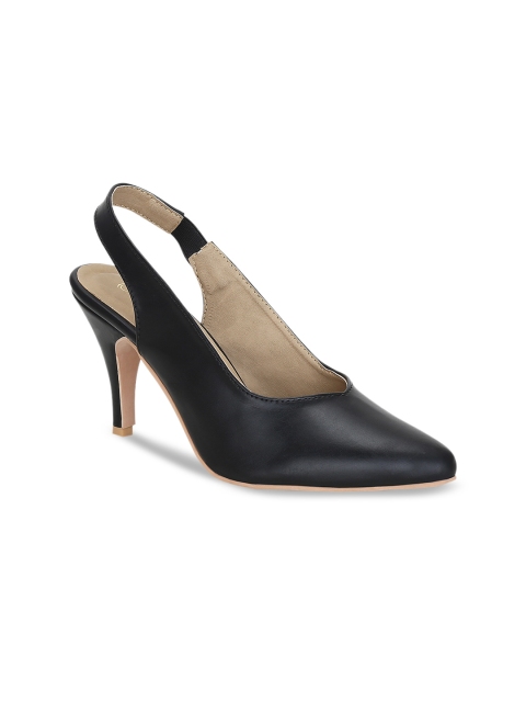 Get Glamr Women Black Solid Pumps