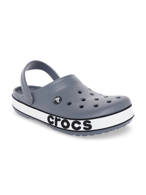 Crocs Unisex Grey Lightweight Crocband Clogs