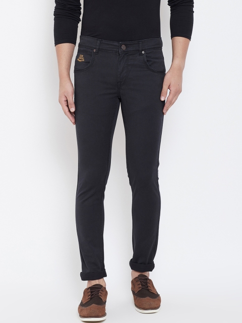 Canary London Men Black Skinny Fit Low-Rise Clean Look Stretchable Jeans