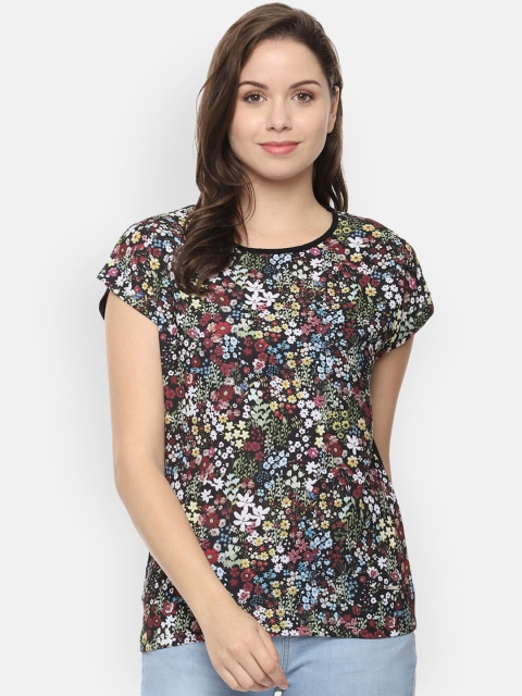 Van Heusen Woman Black Printed Top