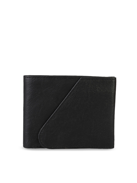 LONDON FASHION hob Men Black Solid Two Fold Wallet