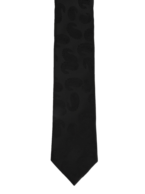 Van Heusen Black Woven Design Broad Tie