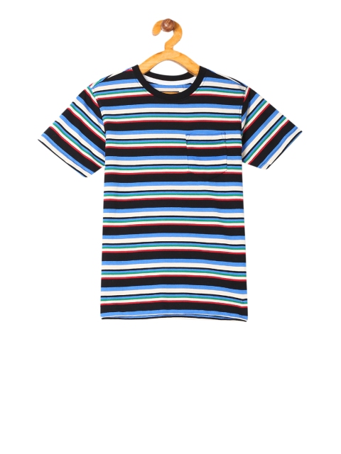 Cherokee Boys Multicoloured Striped Round Neck T-shirt, Multi