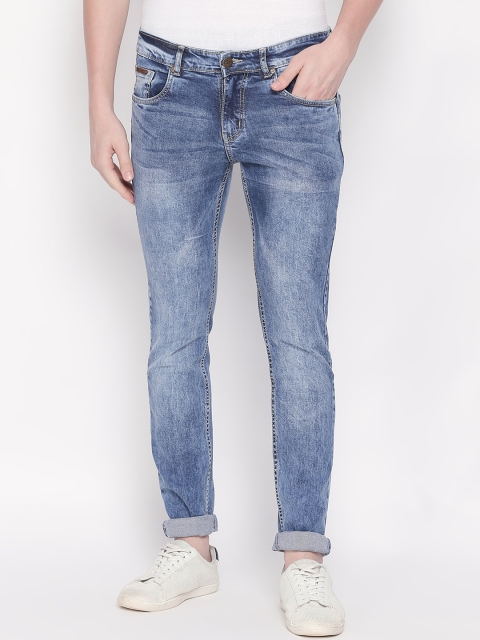 BOLTS and BARRELS Men Blue Slim Fit Low-Rise Clean Look Jeans