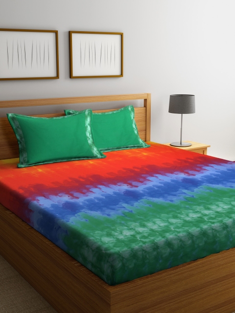 BOMBAY DYEING Multicoloured Abstract 180 TC Cotton 1 King Bedsheet with 2 Pillow Covers, Multi
BOMBAY DYEING Multicoloured Abstract 180 TC Cotton 1 King Bedsheet with 2 Pillow Covers, Multi