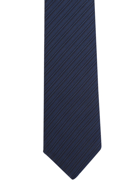 Van Heusen Navy Blue Woven Design Broad Tie