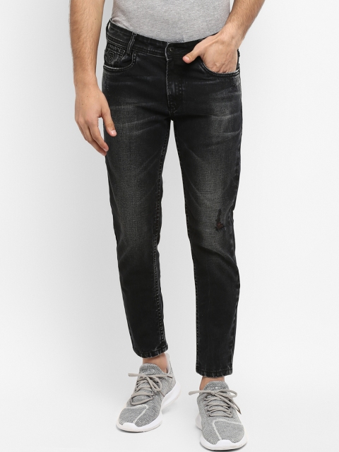 Mufti Men Black Slim Fit Mid-Rise Clean Look Stretchable Jeans