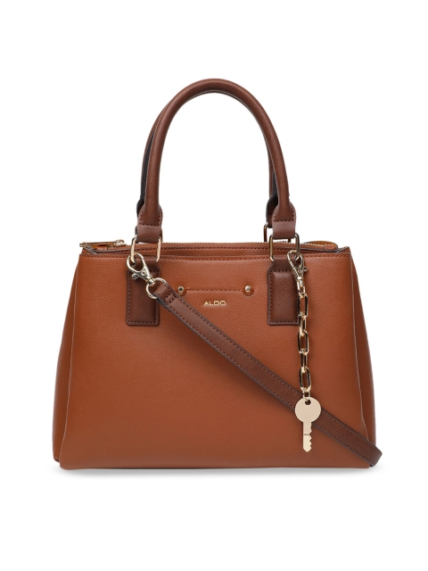 ALDO Brown Solid Handheld Bag