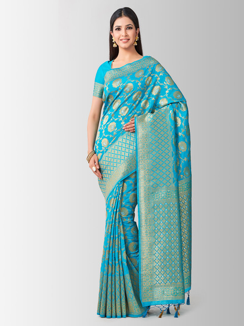 MIMOSA Turquoise Blue Art Silk Woven Design Kanjeevaram Saree
MIMOSA Turquoise Blue Art Silk Woven Design Kanjeevaram Saree