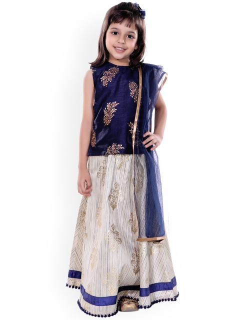 naughty ninos Girls Navy Blue & Grey Printed Ready to Wear Lehenga & Blouse with Dupatta
naughty ninos Girls Navy Blue & Grey Printed Ready to Wear Lehenga & Blouse with Dupatta