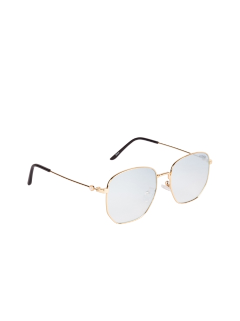 Voyage Women Silver-Toned Square Sunglasses Q5844MG2909