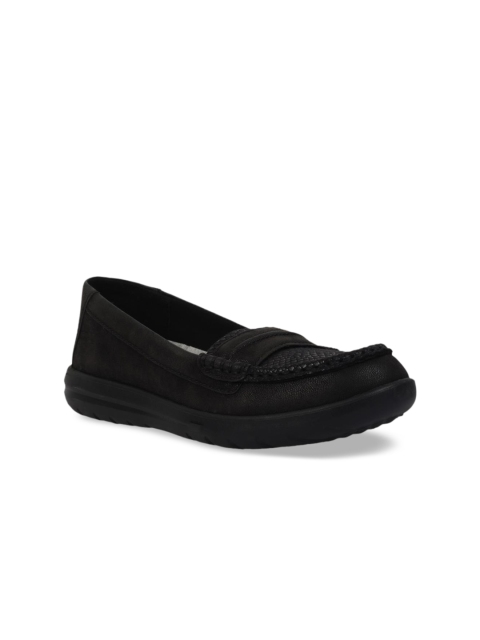 Clarks Women Black Slip-On Sneakers