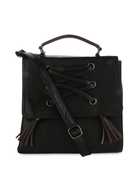Satchel Bags Black Solid Satchel