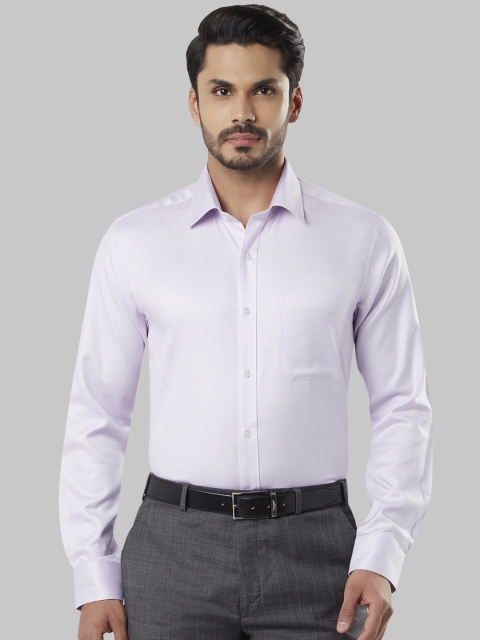 Raymond Men Violet Regular Fit Solid Formal Shirt