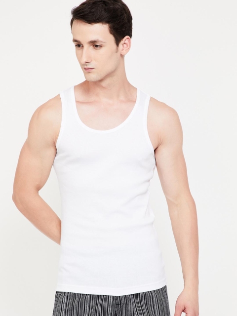 Fame Forever by Lifestyle Men White Innerwear Vest 8903732954516