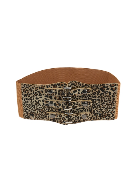 Kazo Women Brown & Black Printed Belt