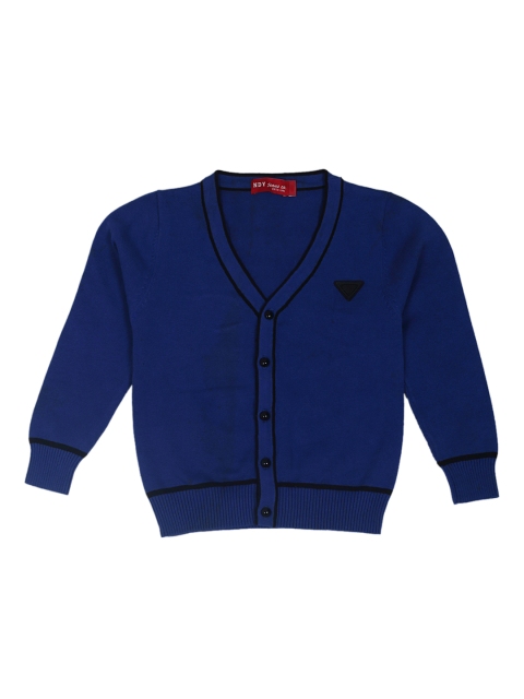 Noddy Boys Blue Solid Cardigan