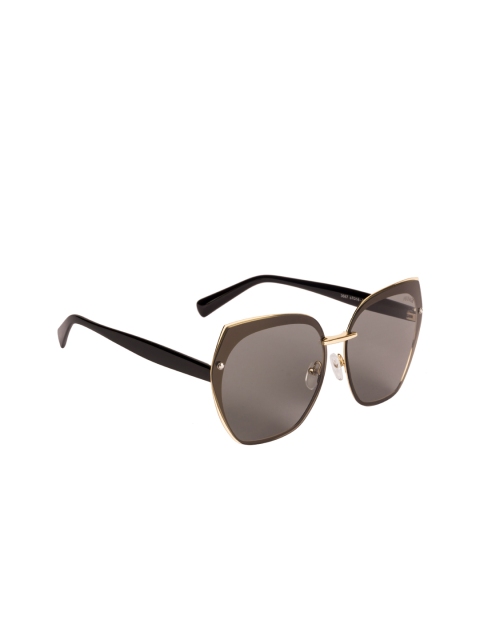 Voyage Women Black Cateye Sunglasses 3687MG2888