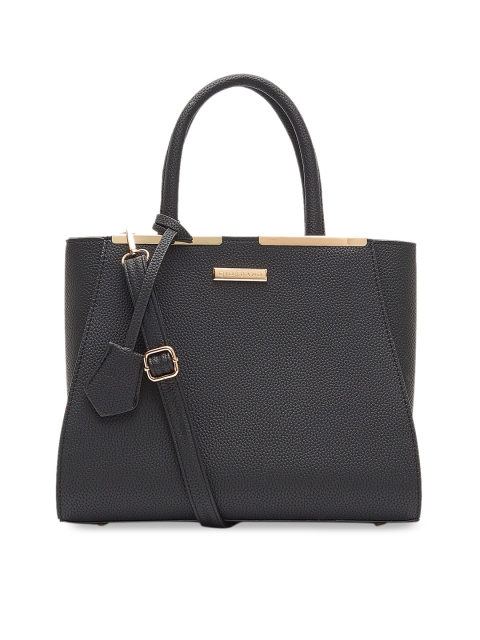 GIORDANO Black Textured Handheld Bag