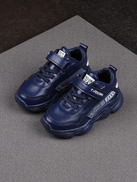 Walktrendy Unisex Navy Blue Slip-On Sneakers