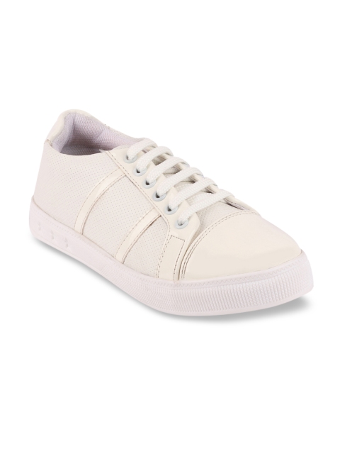 FAUSTO Women White Sneakers