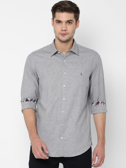 SIMON CARTER LONDON Men Grey Slim Fit Self Design Casual Shirt
SIMON CARTER LONDON Men Grey Slim Fit Self Design Casual Shirt