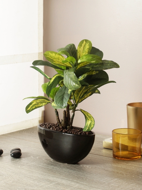 TAMIRHA Green Artificial Bonsai Plant With Pot