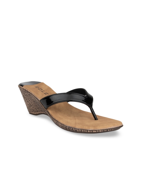SOLES Women Black Solid Heels