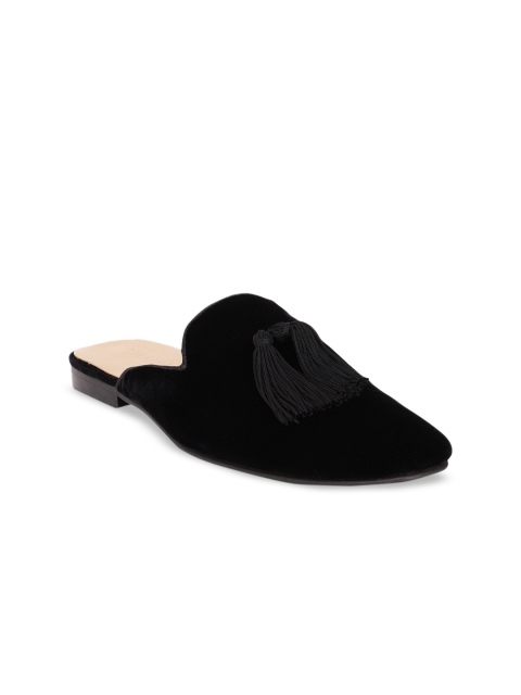 BERZERI Men Black Suede Sandals