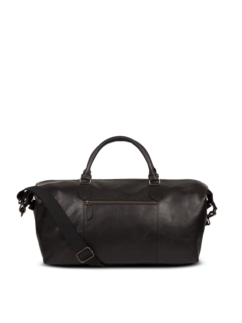 PURE LUXURIES LONDON Men Black Conkca Collection Genuine Leather Storey Duffel Bag
PURE LUXURIES LONDON Men Black Conkca Collection Genuine Leather Storey Duffel Bag
