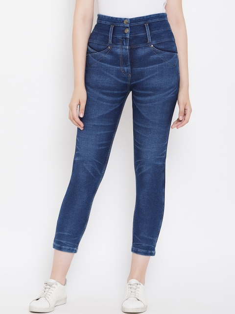 armure Women Blue Skinny Fit Mid-Rise Clean Look Jeans