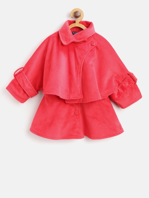 Nauti Nati Girls Pink Solid Coat