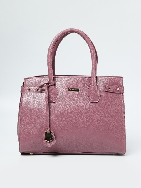 CODE by Lifestyle Pink Solid Handheld Bag