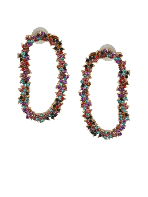 Kazo Multicoloured Oval Studs, Multi