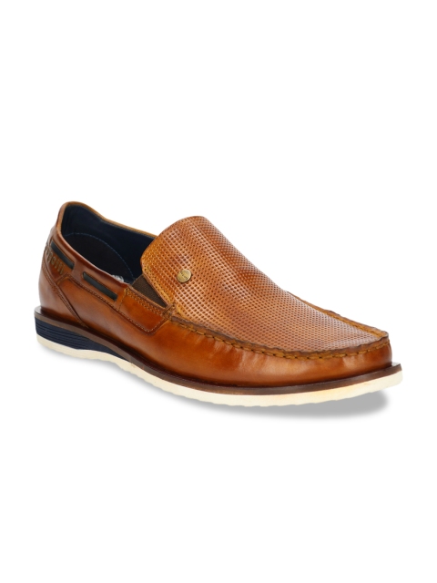 Bugatti Men Brown Leather Boat Shoes