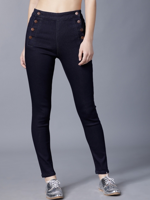 Tokyo Talkies Women Navy Blue Super Skinny Fit Mid-Rise Clean Look Stretchable Jeans
Tokyo Talkies Women Navy Blue Super Skinny Fit Mid-Rise Clean Look Stretchable Jeans