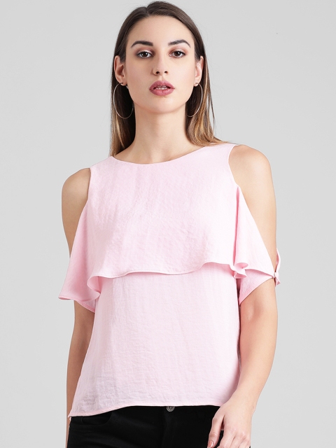Zink London Women Pink Solid Top