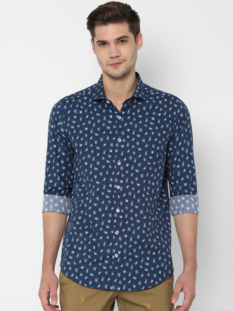 SIMON CARTER LONDON Men Blue Slim Fit Printed Casual Shirt 
SIMON CARTER LONDON Men Blue Slim Fit Printed Casual Shirt