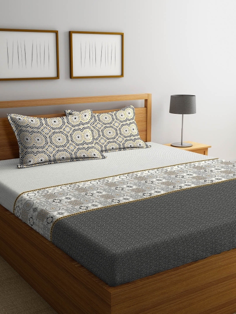 Portico New York Grey Printed 210 TC Cotton 1 Extra Large Bedsheet with 2 Pillow Covers
Portico New York Grey Printed 210 TC Cotton 1 Extra Large Bedsheet with 2 Pillow Covers