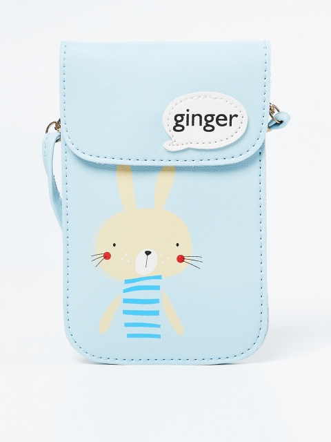 Ginger by Lifestyle Blue Printed Sling Bag