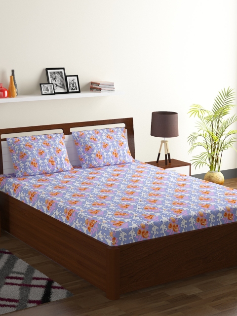 BOMBAY DYEING Lavender & Orange Ethnic Motifs 120 TC Cotton 1 King Bedsheet with 2 Pillow Covers
BOMBAY DYEING Lavender & Orange Ethnic Motifs 120 TC Cotton 1 King Bedsheet with 2 Pillow Covers