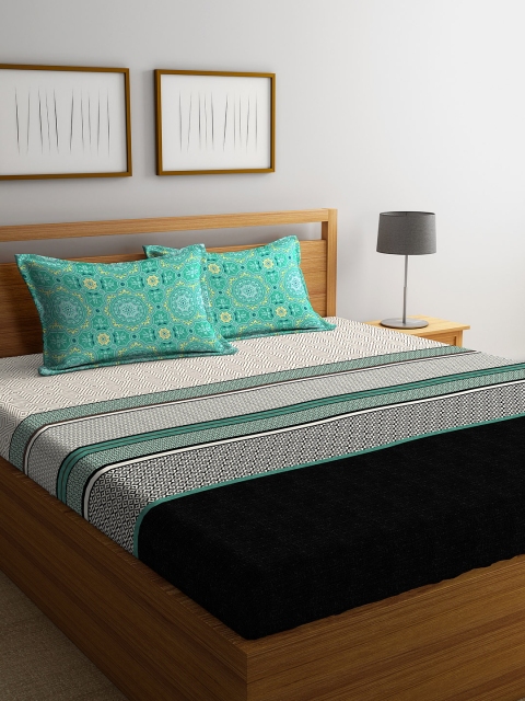 Portico New York Black & White Geometric 210 TC Cotton 1 King Bedsheet with 2 Pillow Covers
Portico New York Black & White Geometric 210 TC Cotton 1 King Bedsheet with 2 Pillow Covers