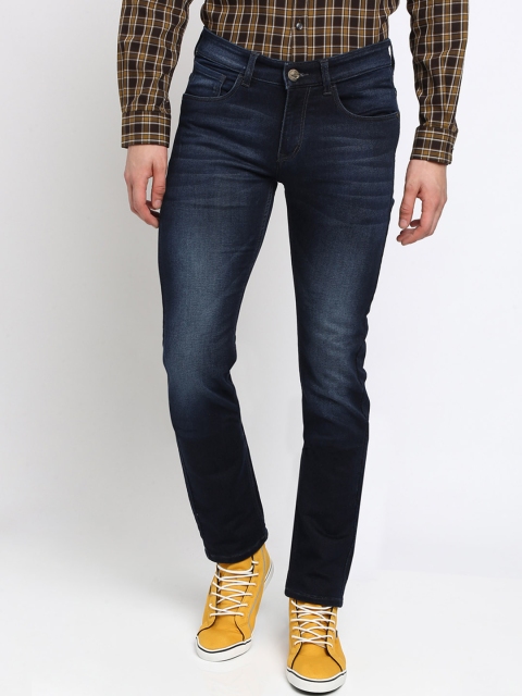 Crocodile Men Blue Slim Fit Mid-Rise Clean Look Jeans