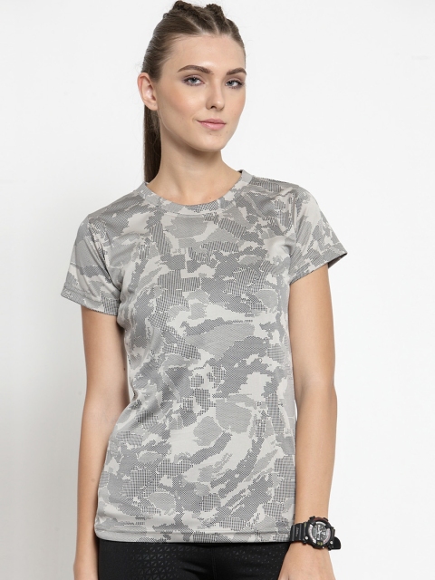 Boston Club Women Beige Printed Round Neck T-shirt