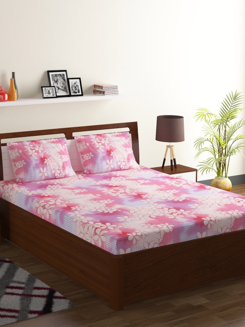 BOMBAY DYEING Pink & Purple 104 TC Polycotton Double Queen Bedsheet with 2 Pillow Covers
BOMBAY DYEING Pink & Purple 104 TC Polycotton Double Queen Bedsheet with 2 Pillow Covers
